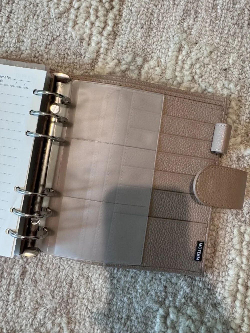 Moterm Luxe 2.0 Rings Planner - Personal Wide (Pebbled)